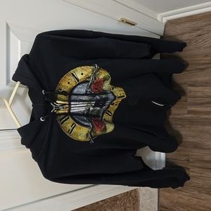 Mens Guns n Roses zipup hoodie